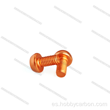 Tornillos de cabeza hueca de aluminio anodizado M3